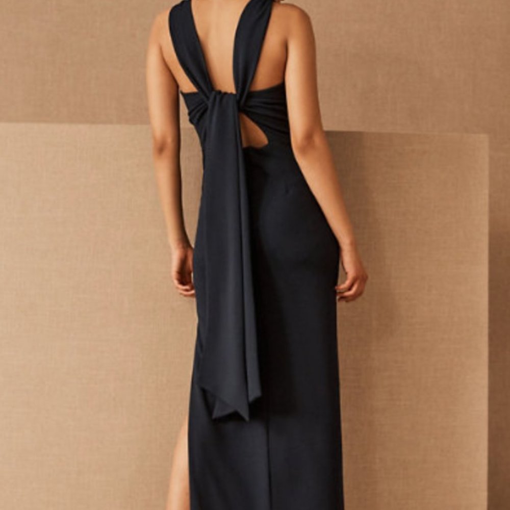 BHLDN dress; navy, formal dress